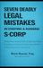 Seven Deadly Legal Mistakes in Starting & Running S-Corp