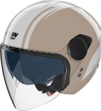 Nolan N20-2 Visor Dolce Vita 350, casque ouvert, couleur: Beige/Blanc, taille: XS