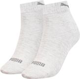 Puma Quarter (2-pack) - chaussettes hautes pour femmes - blanc