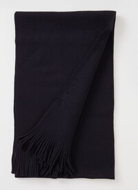 HUGO BOSS HUGO BOSS Albas fijngebreid sjaal van wol 190 x 26 cm