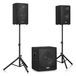 Vonyx VX1218BT - 2.1 Bluetooth Luidspreker Set - Zwart