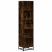 VidaXL Boekenkast, 5 schappen, Eiken, Metaal, Hout, 60x35x170.5 cm