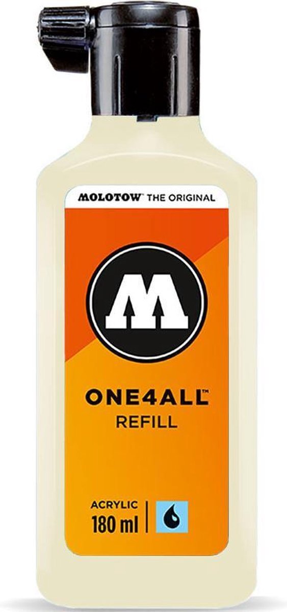 Molotow ONE4ALL™ - 180ml Gebroken witte navul Inkt op acrylbasis