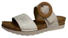 Fischer 556207 150 Slippers Zilver Print Leer Dames - Zilver - 38