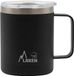 Laken Thermo Drinkbeker Mok - Mug RVS 360ml met doorzichtig deksel - Zwart