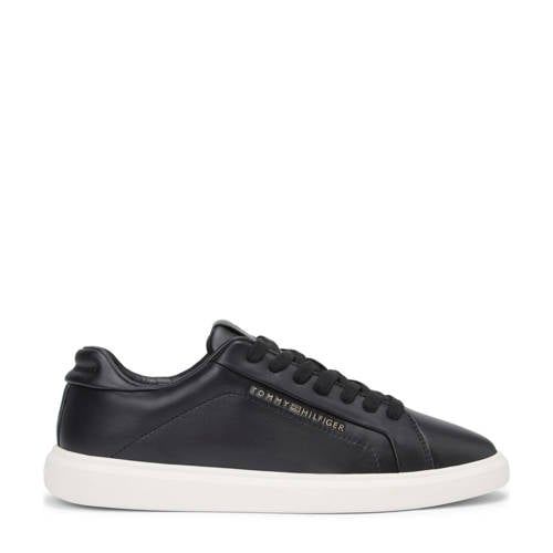 Tommy Hilfiger leren sneakers zwart
