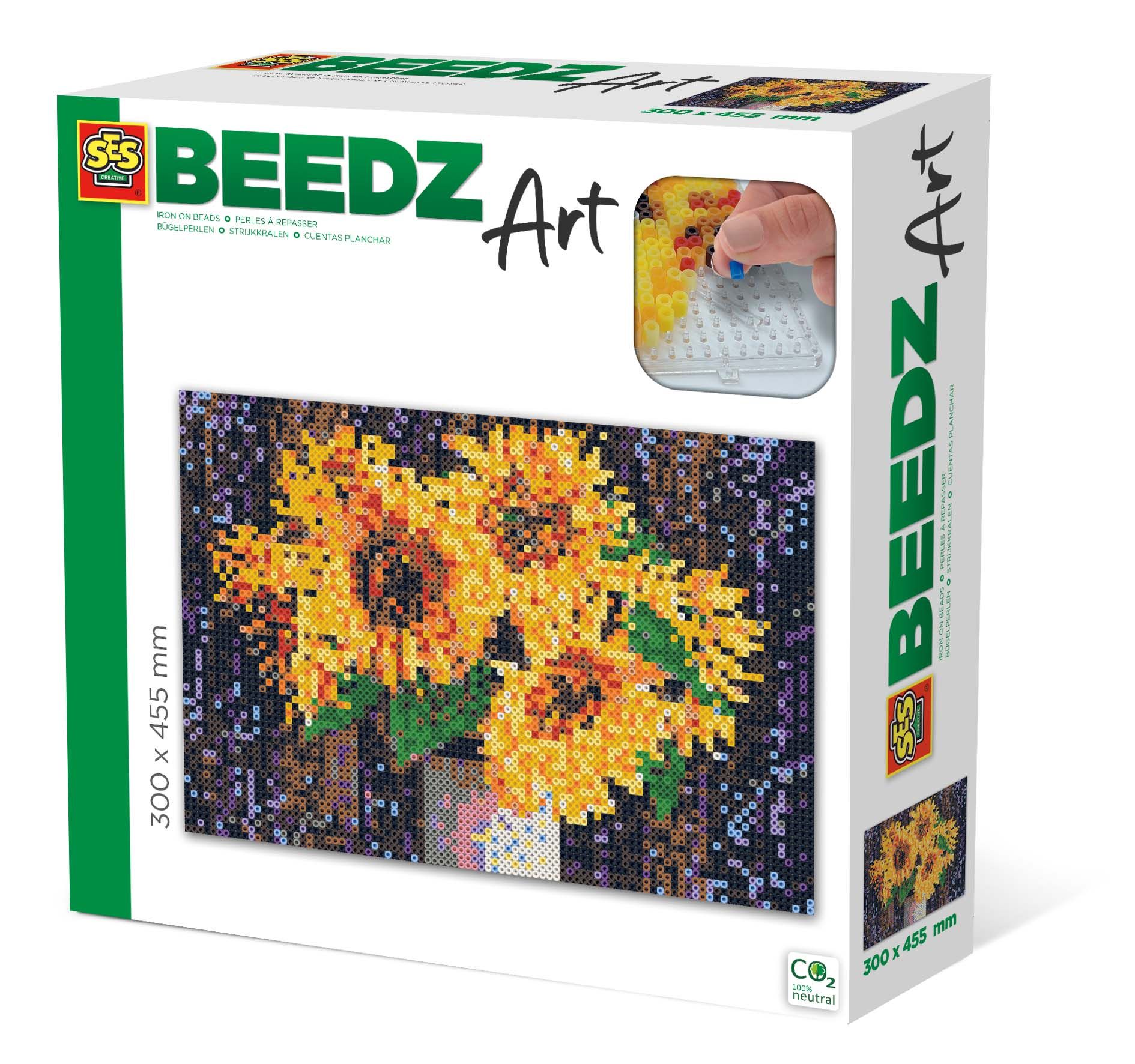 SES Creative Beedz art - Zonnebloemen - Mozaïeksets - Meerkleurig