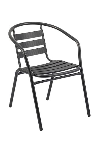 METRO Professional Narni Tuinstoel met armleuning, donkergrijs