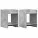 vidaXL Plantenstandaard 2 stuks Betongrijs 30 x 30 x 40 cm Bewerkt hout