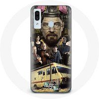 Maniacase Hoesje voor Samsung Galaxy A40 Breaking Bad Heisenberg crew