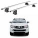 Omac Barres de toit transversales en aluminium pour Mitsubishi L200 Double Cab / Single Cab 2015-2026 – Tüv / Din 75302:2019 – Antivol inclus – Charge max 75 kg – 2 barres – Gris