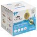 Dehner Natura Premium mezenbollen met net, het hele jaar door, eiwitrijk/energierijk, vogelvoer voor wilde vogels, 100 stuks van 90 g (9 kg), karton van FSC-gecertificeerde productie