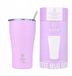 ESTIA HOME ART 500 ml Isolerende Drinkbeker met Rietje - Fiolet
