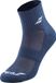 Babolat Chaussettes Quart 3 Paires Pack Blanc/Bleu/Gris