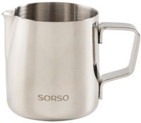 SORSO Barista melkkannetje, roestvrij staal, 350 ml – Zilver