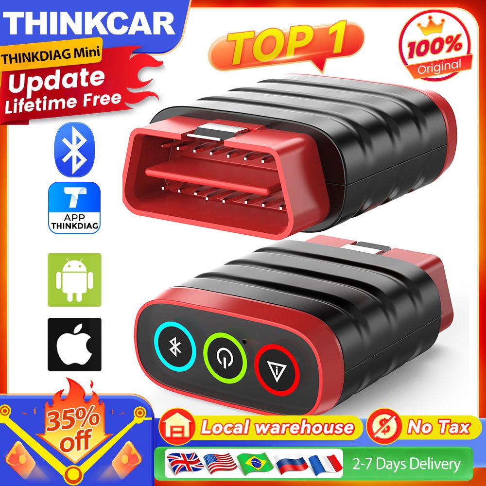 THINKCAR THINKDIAG Mini OBD2 Bluetooth Scanner - Full System Diagnostics - Lifetime Updates