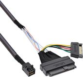 InLine U.2 kabel, SSD met U.2 (SFF-8639) naar SFF-8643 + voeding, 0,75m