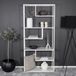Hioshop Nohr Staal wandkast 5 planken wit
