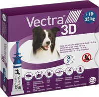 Vectra 3D Dog M - 10 tot 25 kg - 3 pipetten