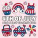4th Of July: Bold & Easy Coloring Book