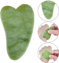 Jumada - Jade steen Gua Sha Plate - Gezichtsroller - Groen