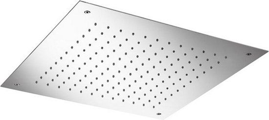 Hotbath Mate Inbouw Hoofddouche Vierkant 50x50 cm - Geborsteld Nikkel