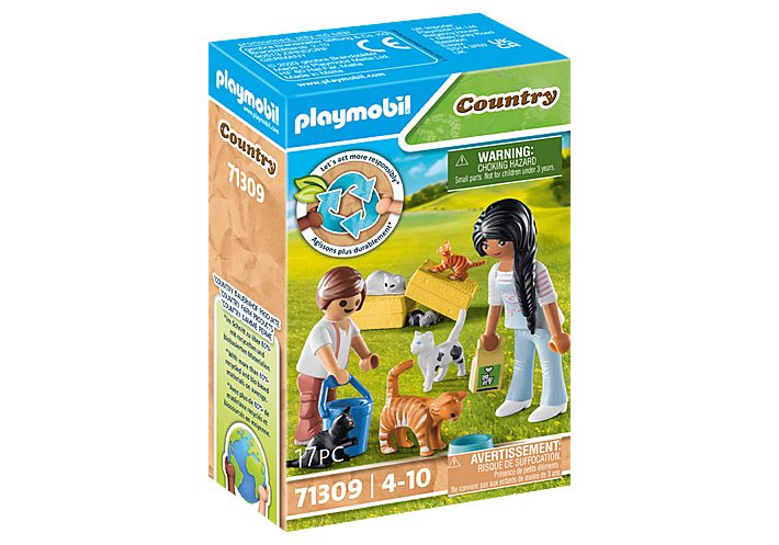 Playmobil Country 71309 Kattenfamilie Speelgoedset