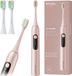 SpinelCare geluidsreinigingsborstel SmileON roze, met 2 opzetstukken, wit, USB-C, IPX7