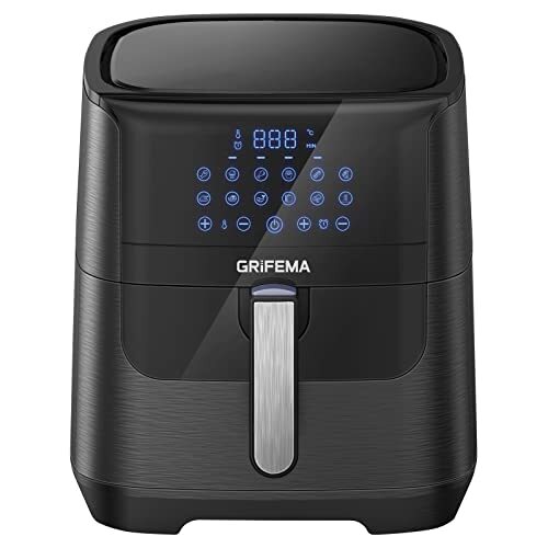 GRIFEMA GC2001 Fry-free oil 6.5L / 1800W with touch LED screen, hot air fryer with 12 presets of fast air circulation, 60-minute time and adjustable temperature
