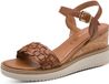 Tamaris - Dames - Plateau sandalen - Bruin - Maat 41