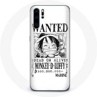 Maniacase Case voor Huawei P30 One Piece Manga zoek poster Wit