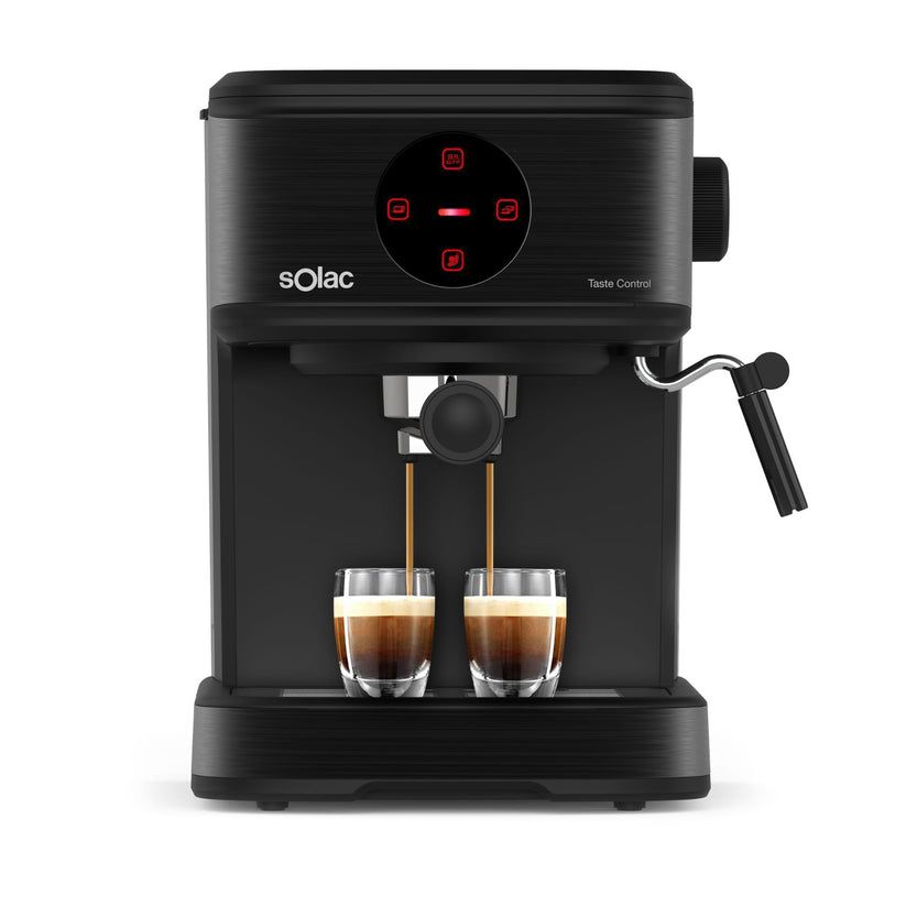 Solac S92012400 Espresso Machine - 1.5L, 20 bar, Semi-automatic - Black