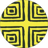 Bonateks Ronde digitaal bedrukte muismat, antislip onderkant, voor kantoor en thuis, diameter: 22 cm