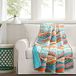 Lush Decor Hailey aquarel golf omkeerbare katoenen deken, 152,4 cm x 127 cm, turquoise