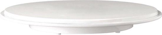 Melamine taartplateau - Wit - ø31 cm - Set van 2 stuks