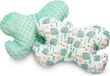 Unyqoos Sensillo Baby Vlinderkussen Tweezijdig Babykussentje - baby kussen - Mint Velvet Egeltjes - Minky
