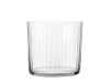 H&h Gary-glazen met facetten, 6 stuks, 40 cl
