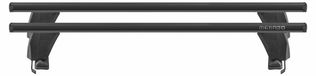 Menabo Delta Black | Porte-coffre de toit pour Ssangyong - Korando 2019+ - Aluminium - Longueur 137 cm - Capacité de charge 50 kg - Jeu de 2
