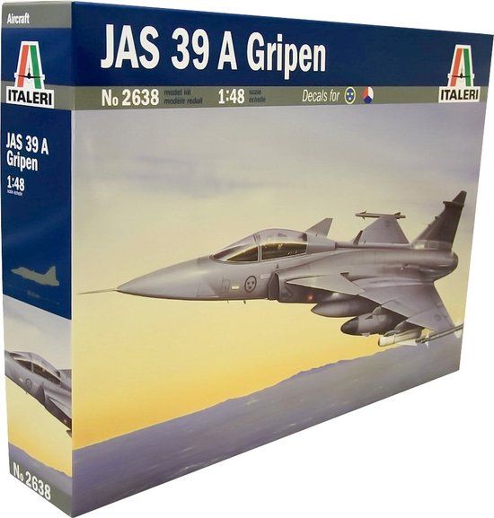 Italeri 2638 Saab JAS 39 A Gripen - 1:48 Plastic Model Kit