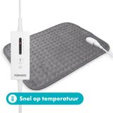Tomado Elektrisch warmtekussen - 40 x 30 cm - 5 standen - Grijs