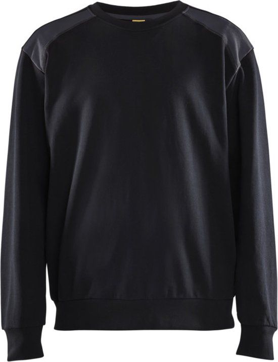 Blåkläder Sweatshirt bi-colour 3580-1158 - Zwart/Medium grijs - M