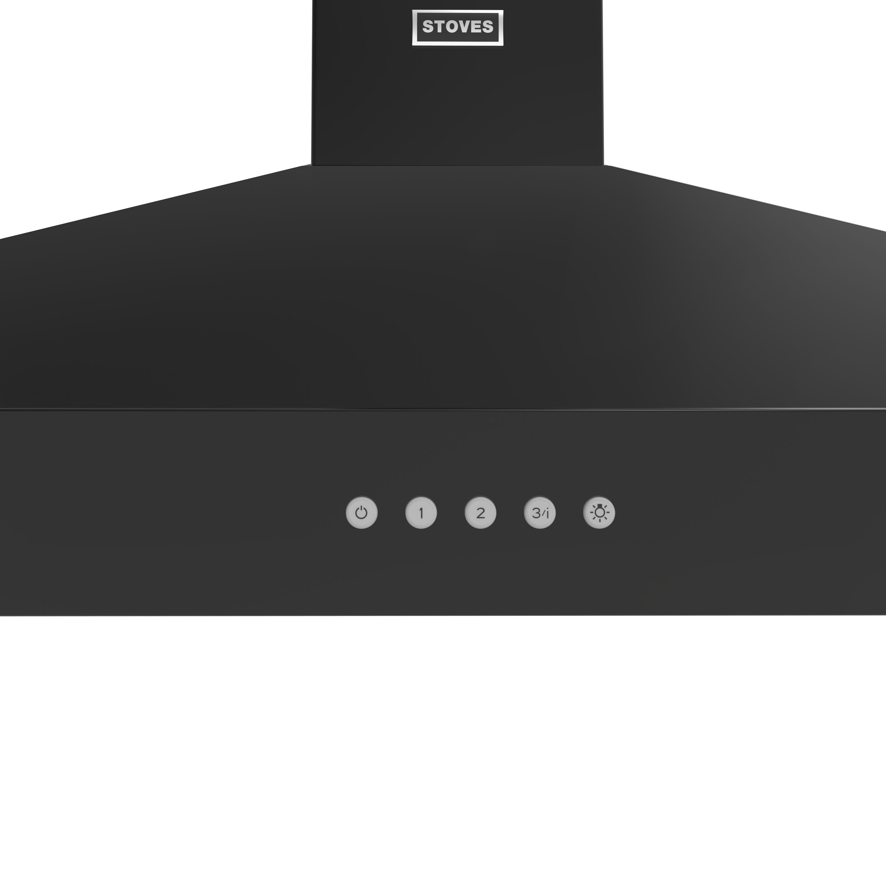 Stoves Muurmontage Afzuigkap - Zwart - 610 m³/uur - A+