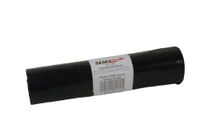 Semy Top LDPE-Trekband-kechtzakken, 570 x 600 mm, type 80, zwart, ca. 35 l, 20 stuks