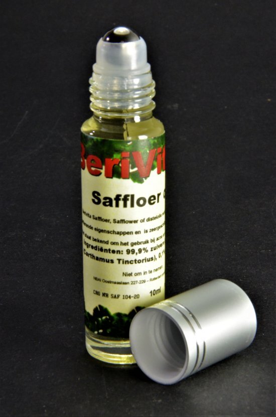 Berivita Saffloerolie - Distelolie Puur & Koudgeperst 10ml Roller