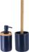 Tendance Badkamer accessoires set 2-delig - Polyresin/bamboe - blauw - robuust - matte coating