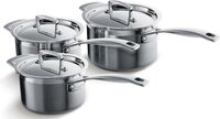 Le Creuset RVS Steelpannenset - 3-delig - Mat RVS