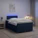 vidaXL Boxspringbed met matras met hoofdeinde Blauw 120 x 200 cm Stof