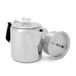 GSI Outdoors Percolator koffiepot, gletsjer, roestvrij staal met siliconen handvat voor kamperen en backpacken, voor individuen en groepen, fornuisbestendig