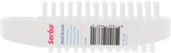Sorbo Brosse à ongles - 4x - plastique - pastel multicolore - 11 cm