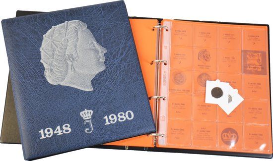 Hartberger Juliana Voordruk Album 1948-1980 - Blauw - 20 Vakken